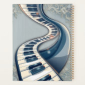 Elegance in piano keys and blossoms.  プランナー手帳 (裏面)