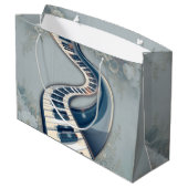 Elegance in piano keys and blossoms. ラージペーパーバッグ (裏面アングル)