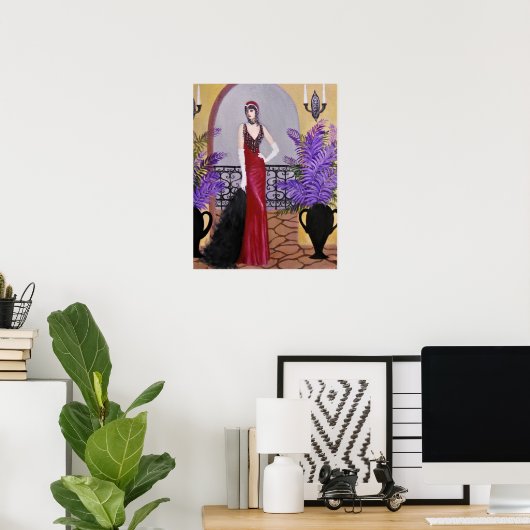 Elegance in Red, Poster ポスター (ホームオフィス)