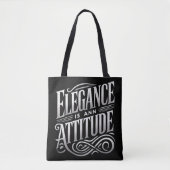 Elegance Is an Attitude – Luxe Statement Tote トートバッグ (正面)
