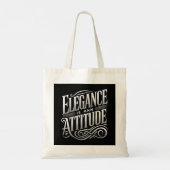 Elegance Is an Attitude – Luxe Statement Tote トートバッグ (裏面)