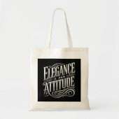 Elegance Is an Attitude – Luxe Statement Tote トートバッグ (正面)