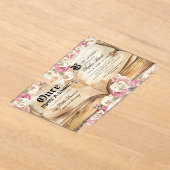 Elegance Kingdom Book Baby Shower アクリル招待状 (レイダウン)