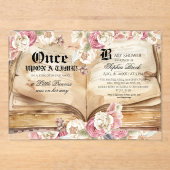 Elegance Kingdom Book Baby Shower アクリル招待状 (正面)