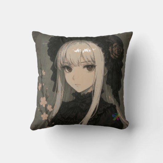 Elegance of the Midnight Blossom Maiden クッション (裏面)