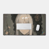 Elegance of the Midnight Blossom Maiden デスクマット (キーボード&マウス)