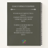 Elegance of the Midnight Blossom Maiden Premium ノートブック (裏面)