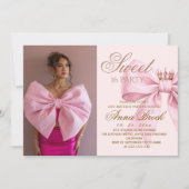 Elegance Sweet 16 Birthday Party 招待状 (正面)