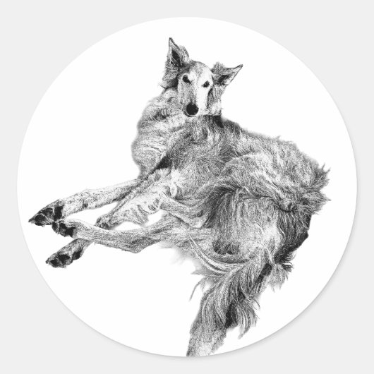 Elegance, Unbothered – Silken Windhound ラウンドシール (正面)