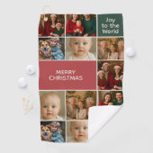 elegance xmas pastel images collage Christmas ゴルフタオル (インサイチュ)