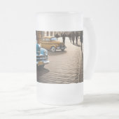 Elegancia en tus manos: Garra con Carros フロストグラスビールジョッキ (正面右)