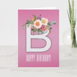 Elegancia Floral de Cumpleaños カード