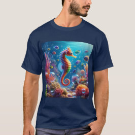 Elegancia Marina: Caballito de Mar Tシャツ