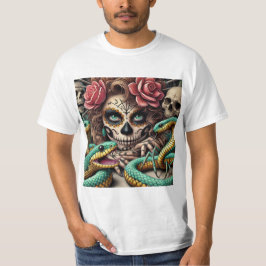 Elegancia Mortal: Catrina en el Día de Muertos Tシャツ