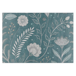 Elegant 11x8 Glass Cutting Board with Stylish Des カッティングボード