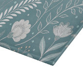 Elegant 11x8 Glass Cutting Board with Stylish Des カッティングボード (角)