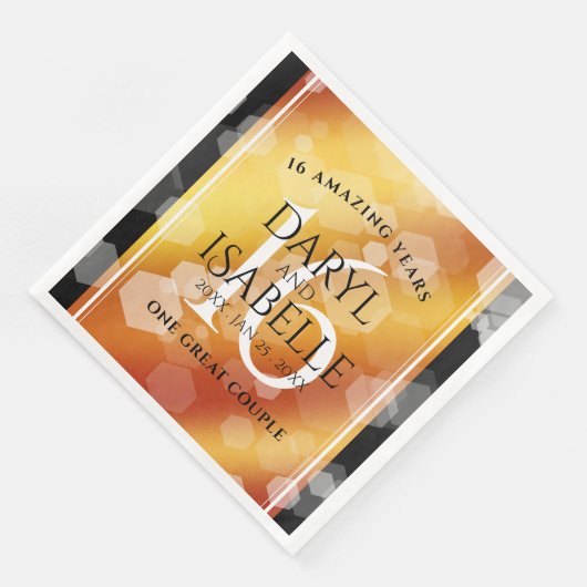 Elegant 16th Golden Topaz Wedding Anniversary (コーナー)