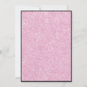 Elegant 18th Birthday Pink Glitter Debut 招待状 (裏面)