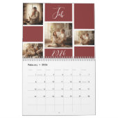 Elegant 2026 Family Photo Calendar  カレンダー (2月 2026)
