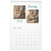 Elegant 2026 Family Photo Calendar カレンダー (1月 2026)