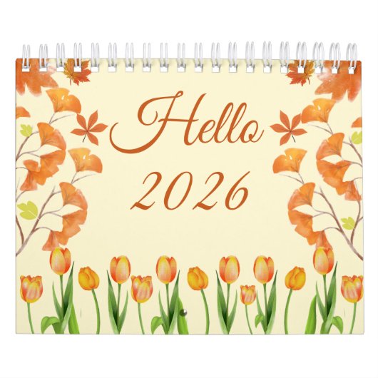 Elegant 2026 Quote Calendar カレンダー (カバー)