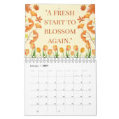 Elegant 2026 Quote Calendar カレンダー (1月 2027)