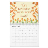 Elegant 2026 Quote Calendar カレンダー (2月 2027)