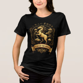 Elegant 2026 Year of the Horse Chinese New Year  トライブレンドＴシャツ