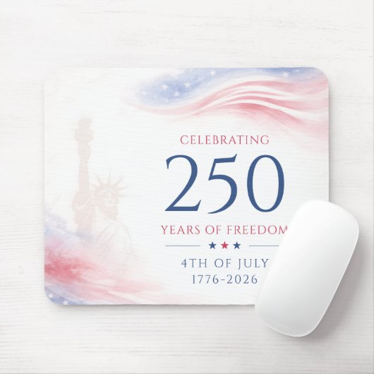 Elegant 250th American Independence Day 4th July マウスパッド (マウス)