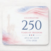 Elegant 250th American Independence Day 4th July マウスパッド (正面)