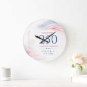 Elegant 250th American Independence Day 4th July ラージ壁時計 (ホーム)