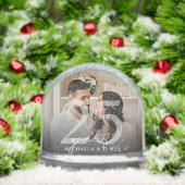 Elegant 25th Anniversary Couple's Names 2-Photo (クリスマス)