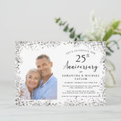 Elegant 25th Wedding Anniversary 招待状 (スタンド正面)