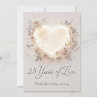 Elegant 25th Wedding Anniversary Card シーズンカード