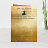 Elegant 3 Layer Cake Personalized Birthday カード (裏面)