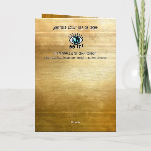 Elegant 3 Layer Cake Personalized Birthday カード (裏面)