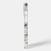 Elegant 3D Floral Marble Phone Case - White Relief Case-Mate iPhoneケース (裏面 / 左)