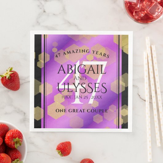 Elegant 47th Amethyst Wedding Anniversary (インサイチュ)