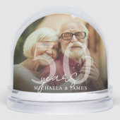 Elegant 50th Anniversary Couple's Names 2-Photo (正面)