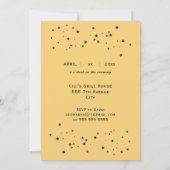 Elegant 50th Birthday Party Invitation Gold 招待状 (裏面)
