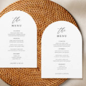 Elegant 5x7" Wedding Table Menu Cards Flat Menu 招待状