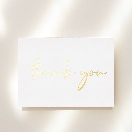 Elegant 60th Birthday Foil Thank You Card 箔招待状