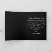 Elegant 70th Birthday Gold Purple Amethyst Rose  カード (内部)