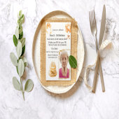 Elegant 70th Birthday Photo Party Invitation for H 招待状