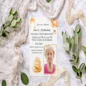 Elegant 70th Birthday Photo Party Invitation for H 招待状