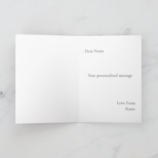 Elegant 70th Wedding Anniversary Card - Mum & Dad  カード (内部)