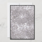 Elegant 79th Birthday Invitation For Her in Silver 招待状 (裏面)