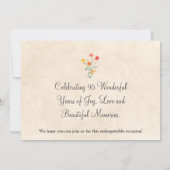 Elegant 95th Birthday Wildflower Save the Date (裏面)
