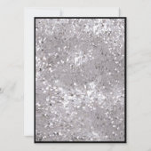 Elegant 97th Birthday Invitation Silver and Black 招待状 (裏面)