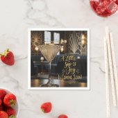 Elegant  A Little Sip of Joy Comming Soon スタンダードカクテルナプキン (インサイチュ)